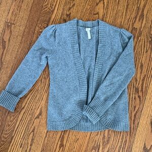 Aqua Gray Women's Cardigan Sweater